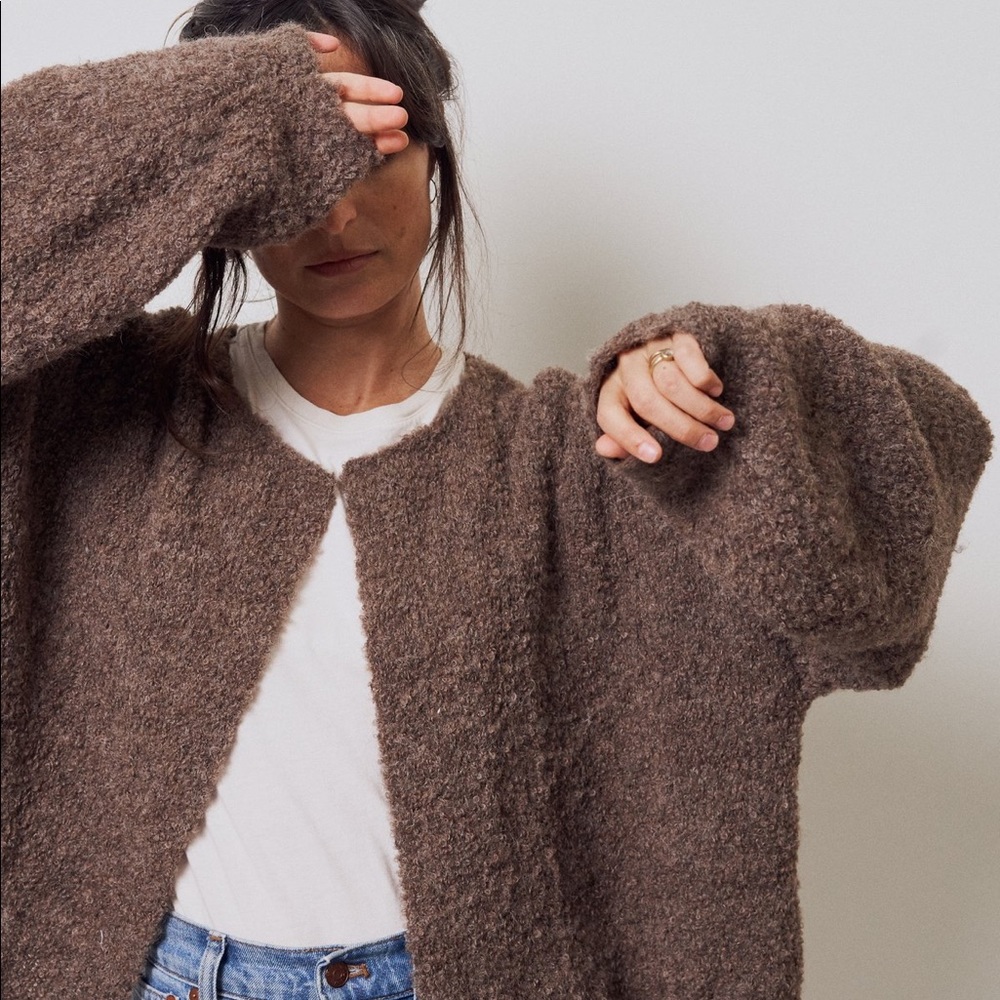 NWT Shop Muu Muu Alpaca Walnut Cardigan